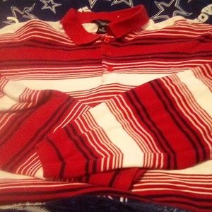 Long Sleeve Red White and Blue Shirt